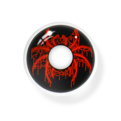 Cosplay Spider Jade Red Coloured Contact Lenses